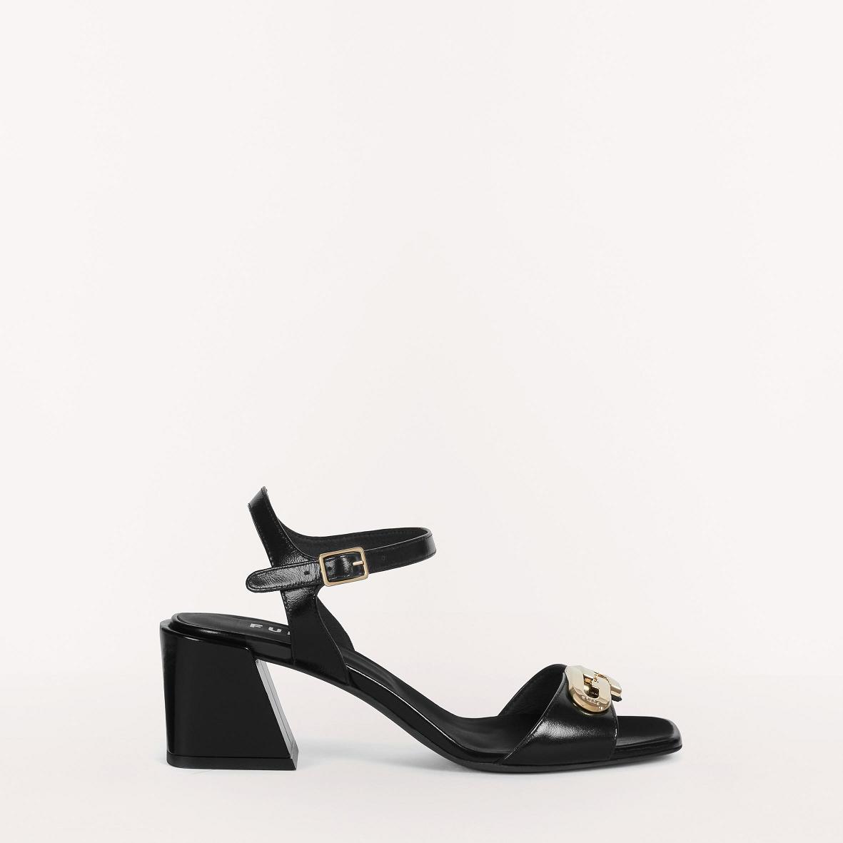 Sandalias Furla Colombia - Chain Zapatos Mujer Negras 349208YIC